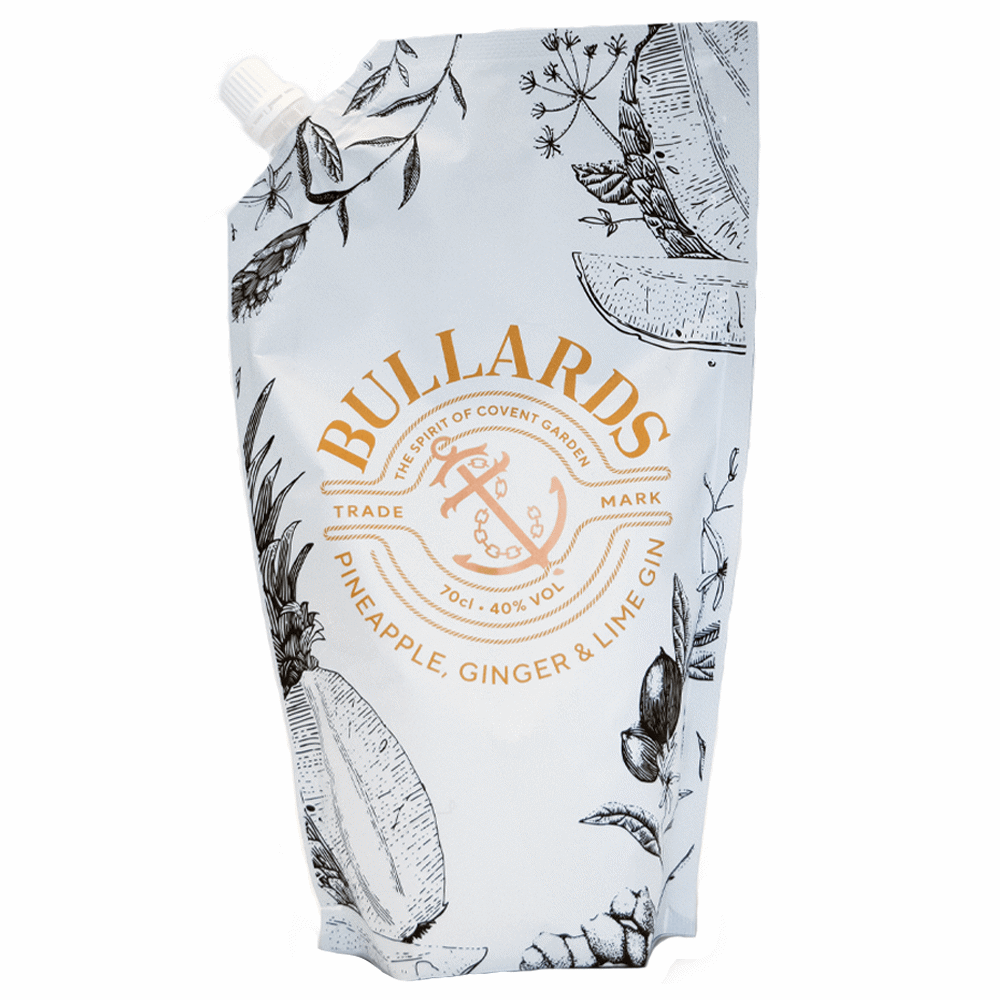 Bullards Gin Pineapple, Ginger & Lime Eco Refill Pouch 40% 70cl
